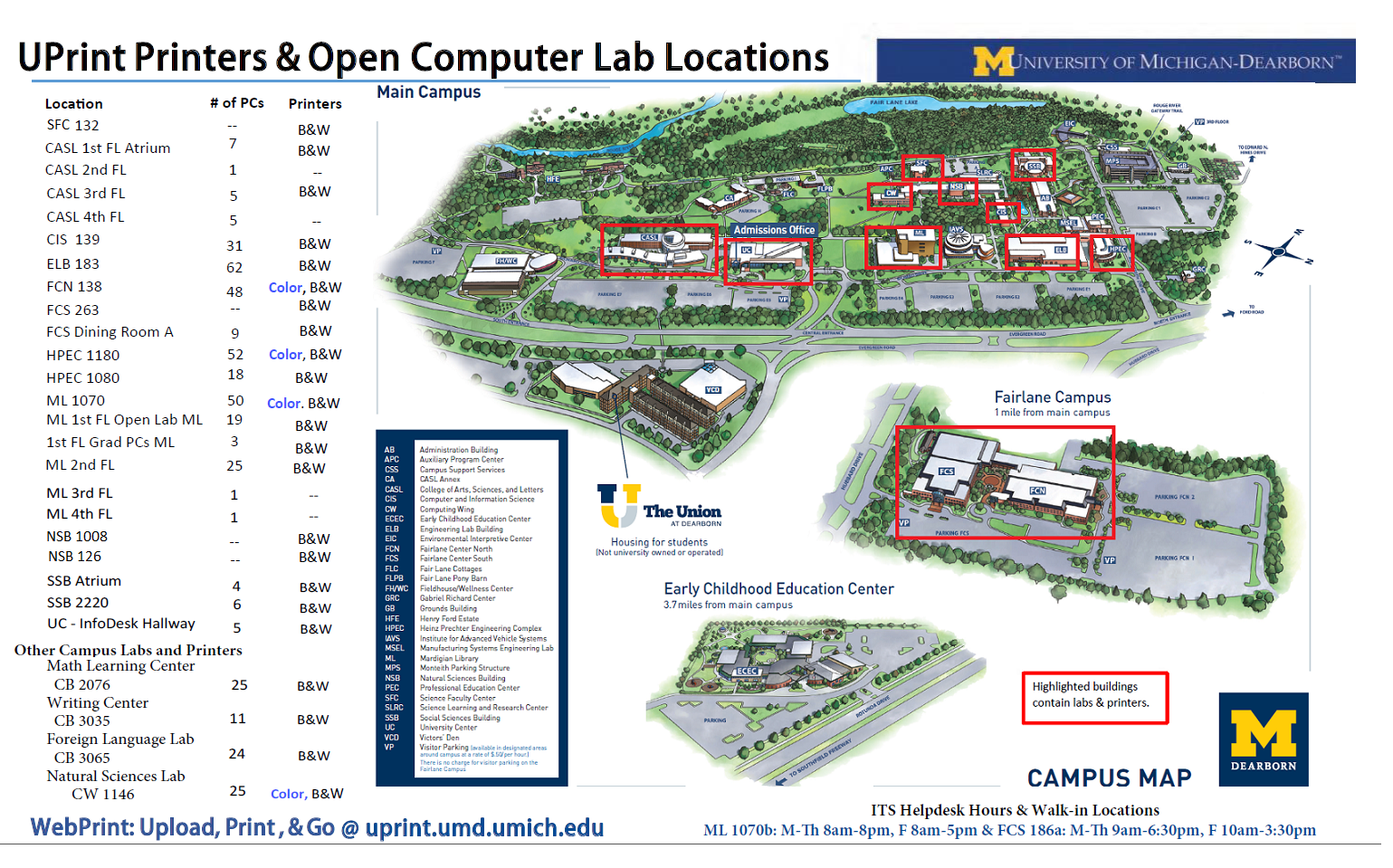 U Of M Dearborn Map Large World Map